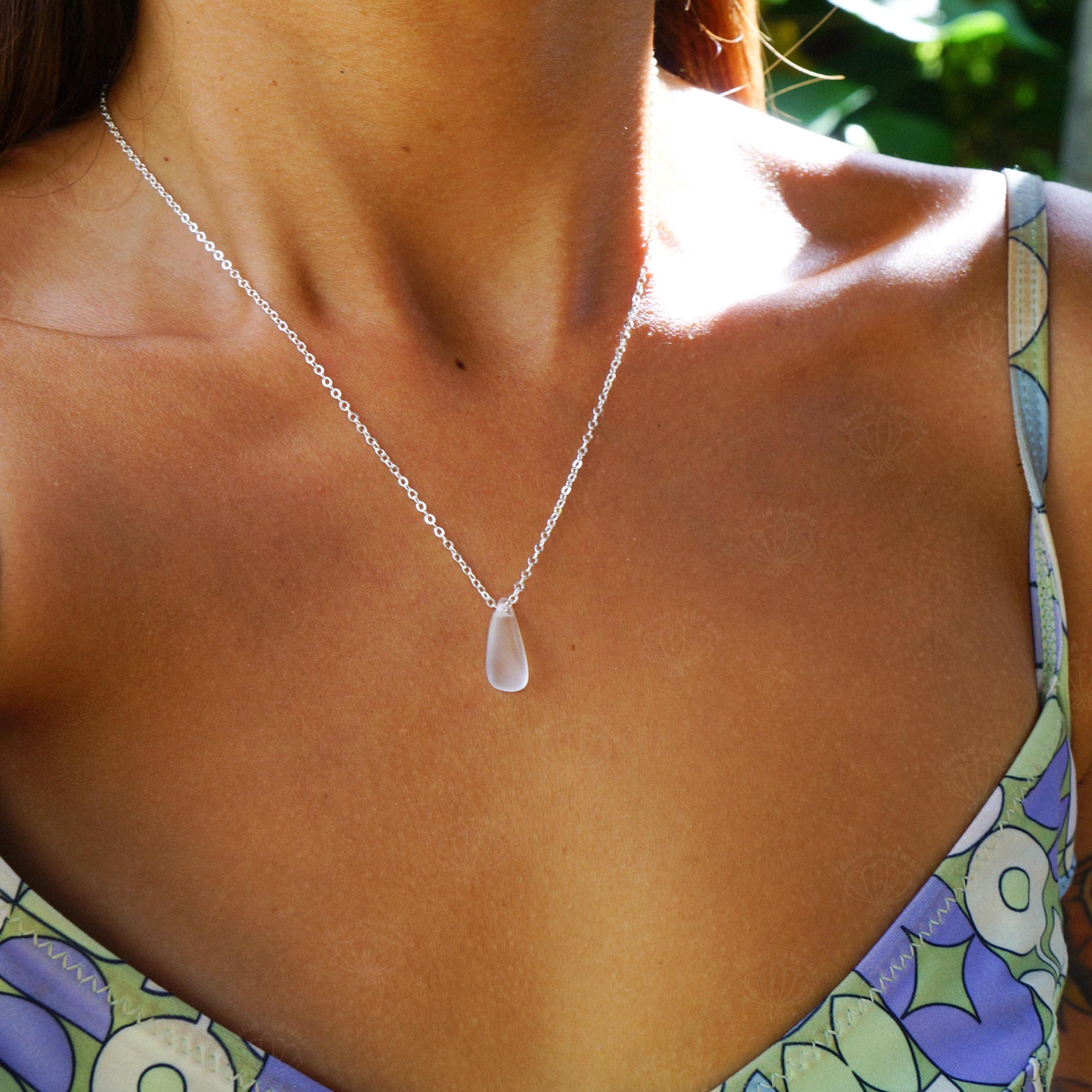 Sea Glass Drop Necklace