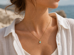 09 seafoam blue beach stone close