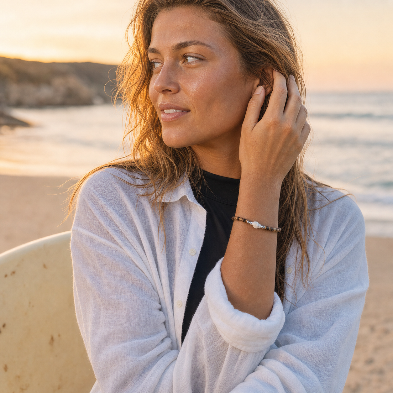 14 shell tide charm golden hour portrait