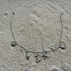 Personalized Ocean Bliss Necklace - layered coastal styling view (3)