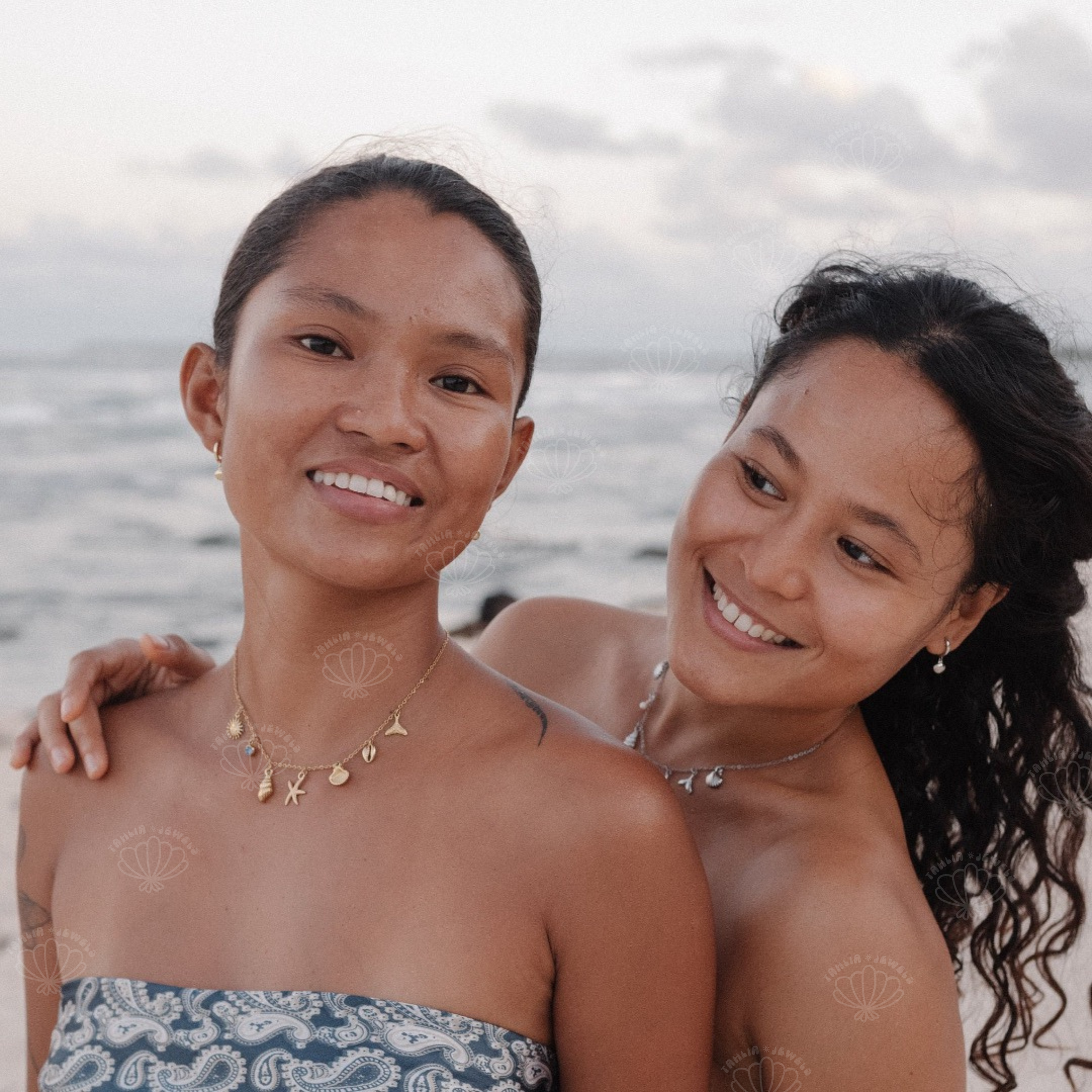 Personalized Sirena Birthstone Necklace