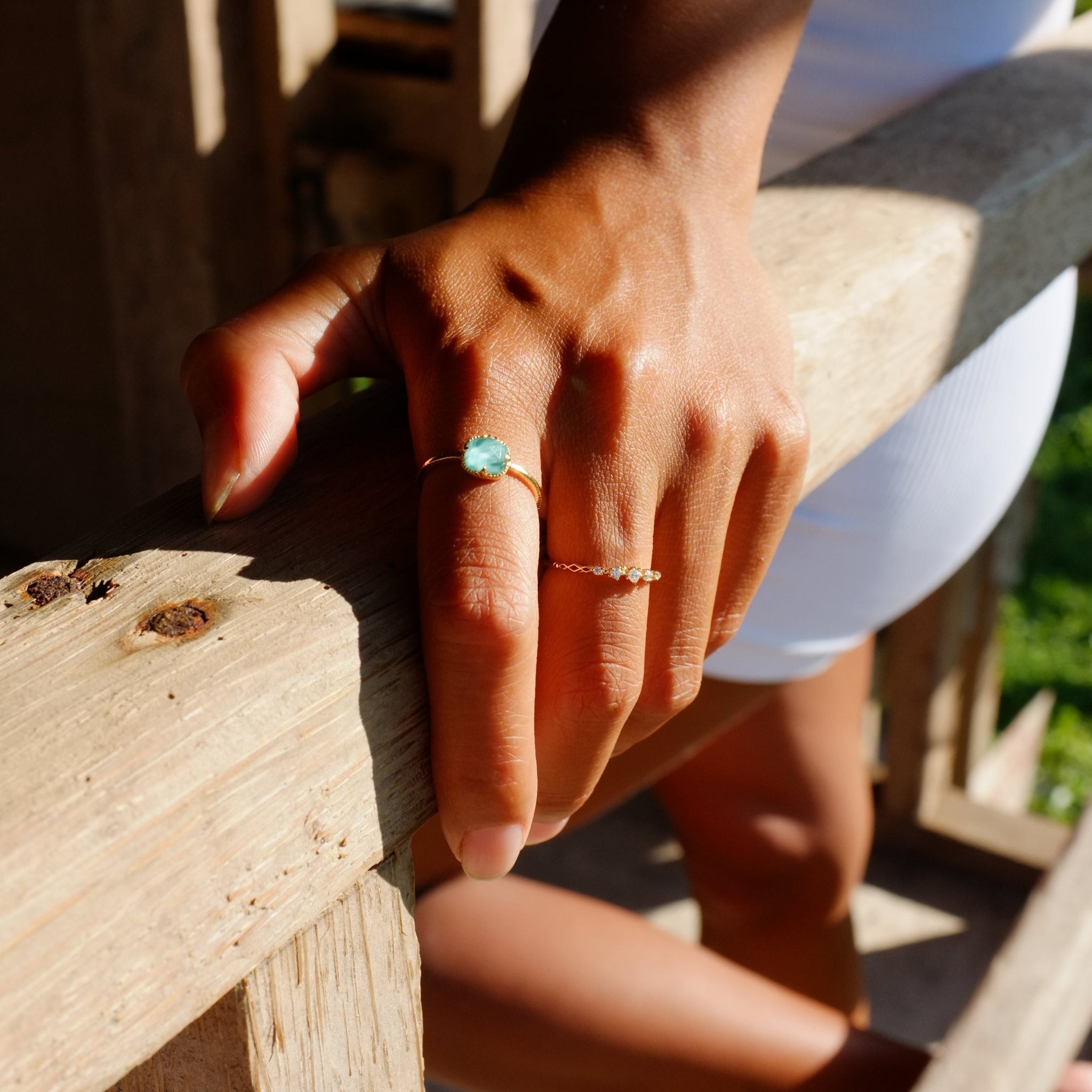 Gold Vermeil Starburst Ring