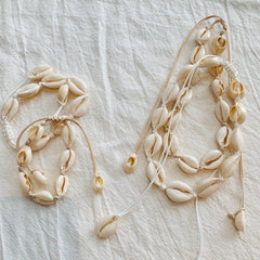 Cowrie Shell Necklace, detail view