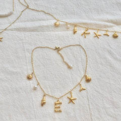 Personalized Ocean Bliss Necklace, detail view