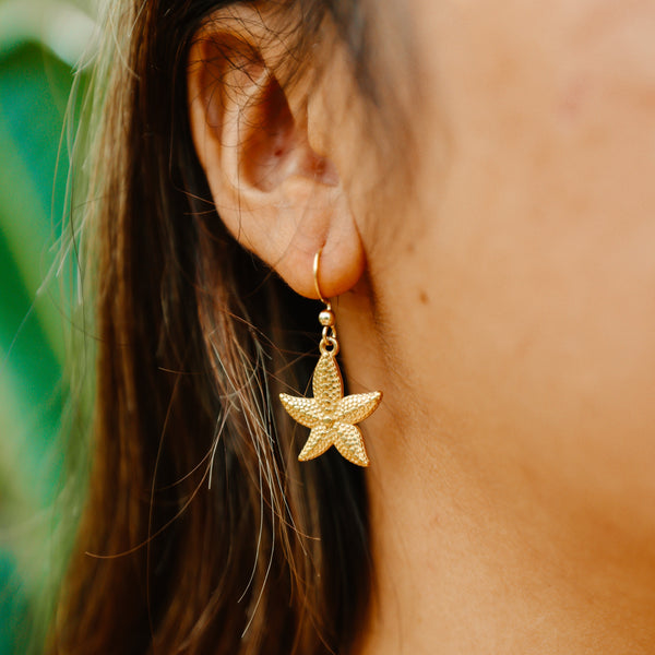 Starfish Charm Earrings