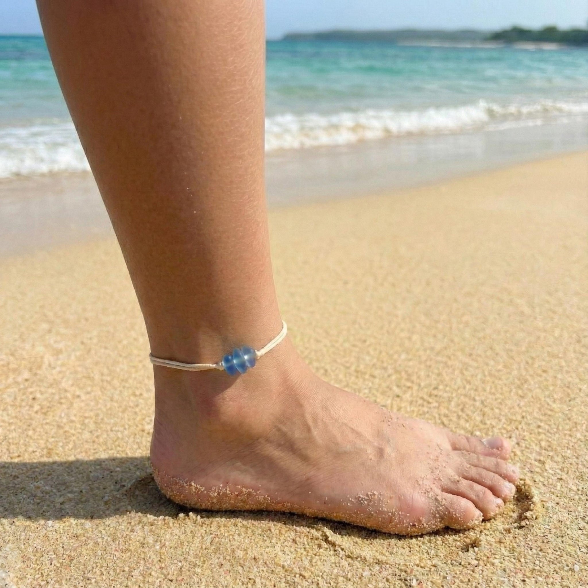 Sea Glass Anklet