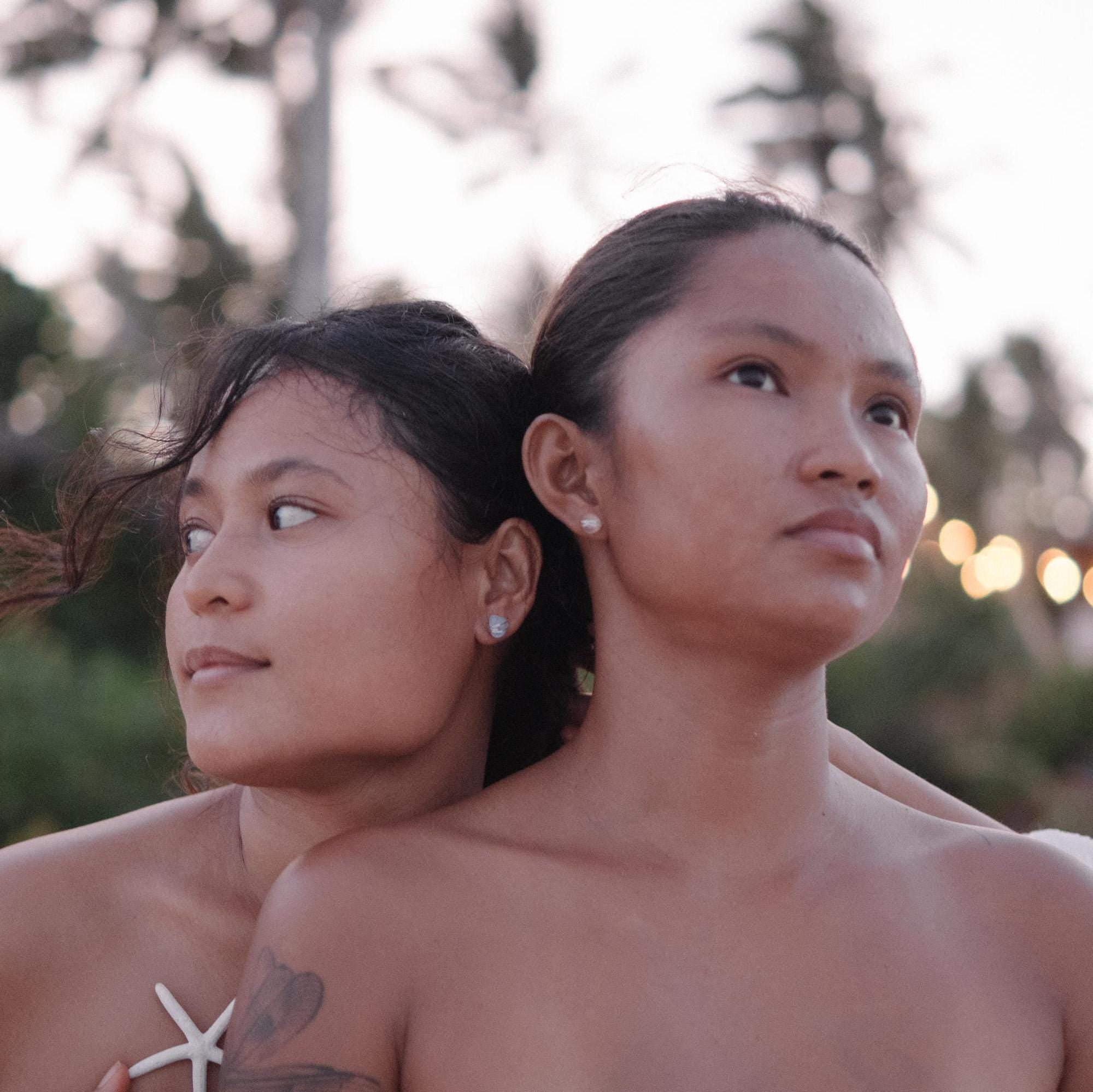 Sea Glass Studs, Handmade Wire Wrapped Earrings, Bridal Jewels, Beach Wedding Present, Surfer Jewelry, Mermaid Gift, Moana, Boho