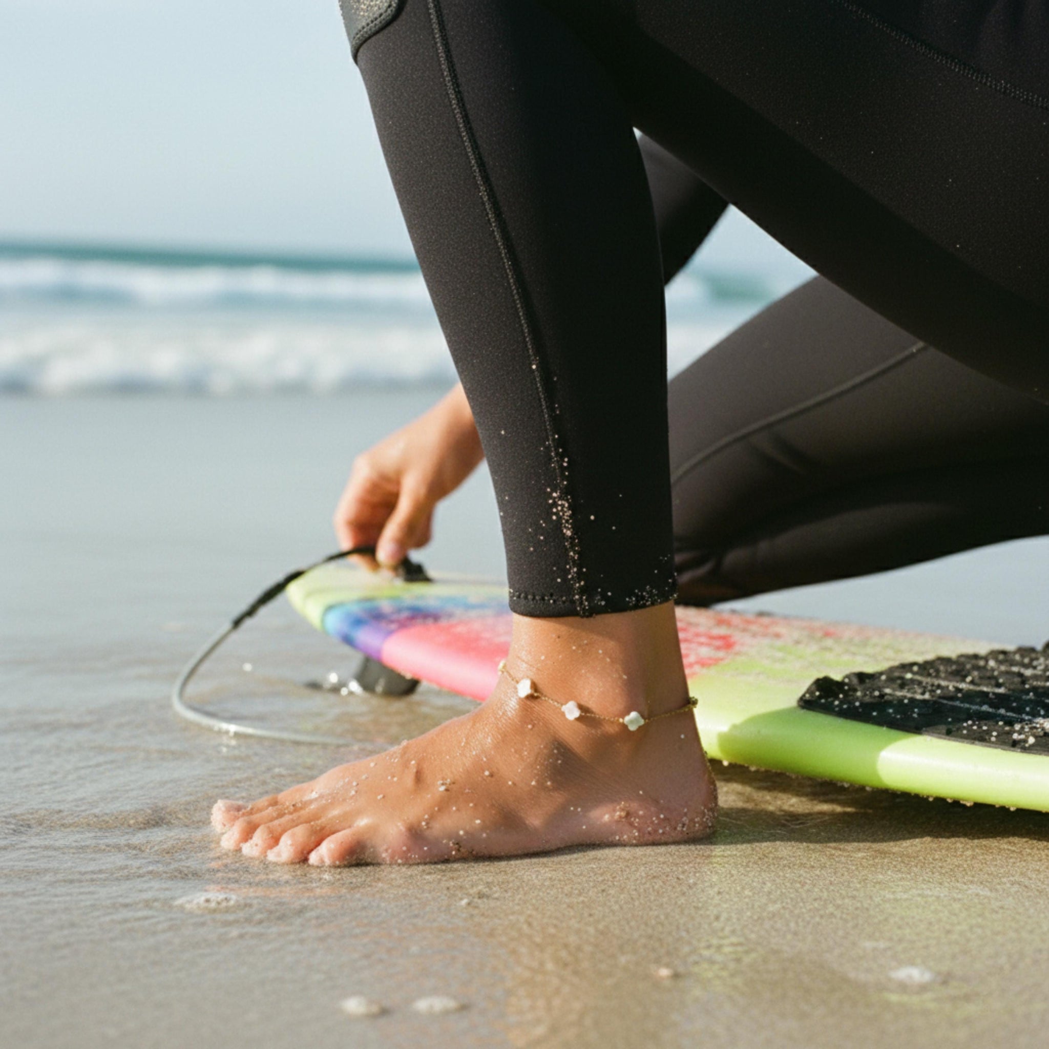 Delicate Flower Anklet