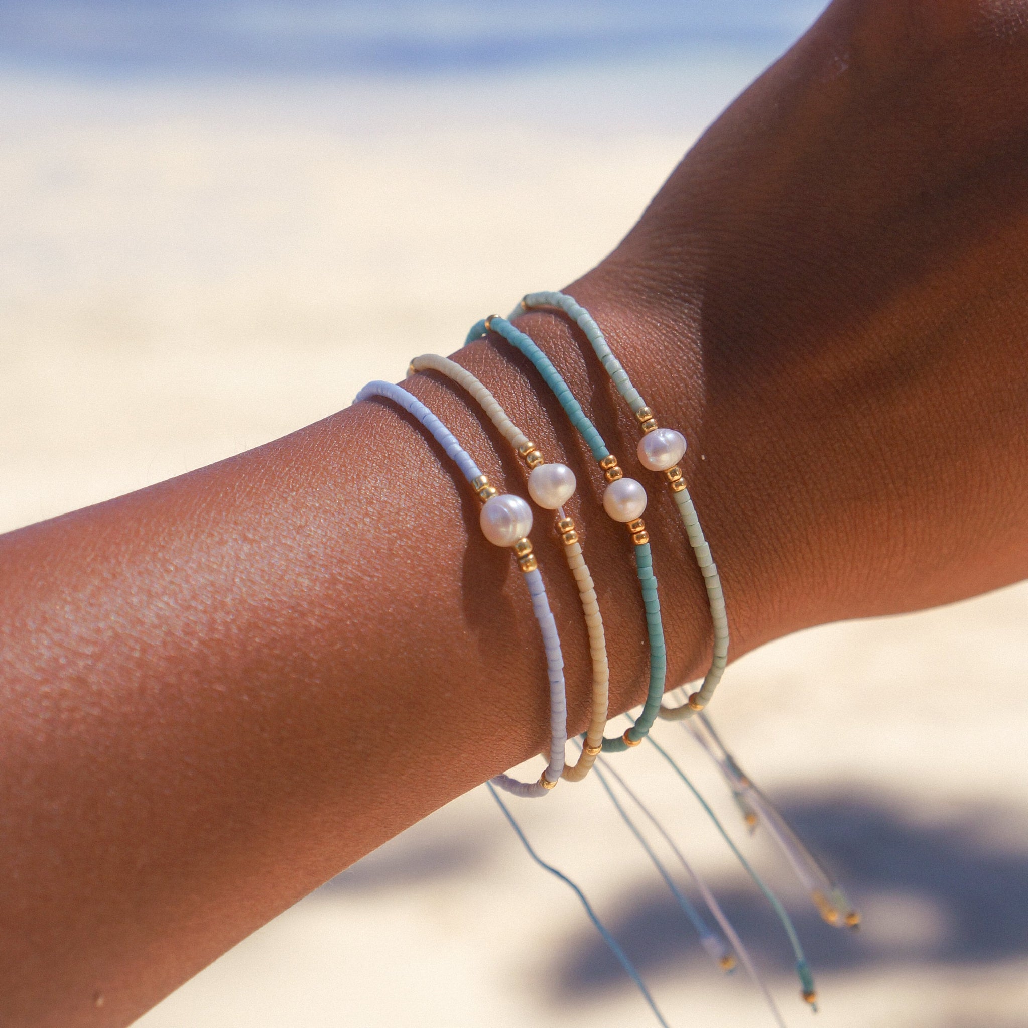 Beach Pearl Bracelets