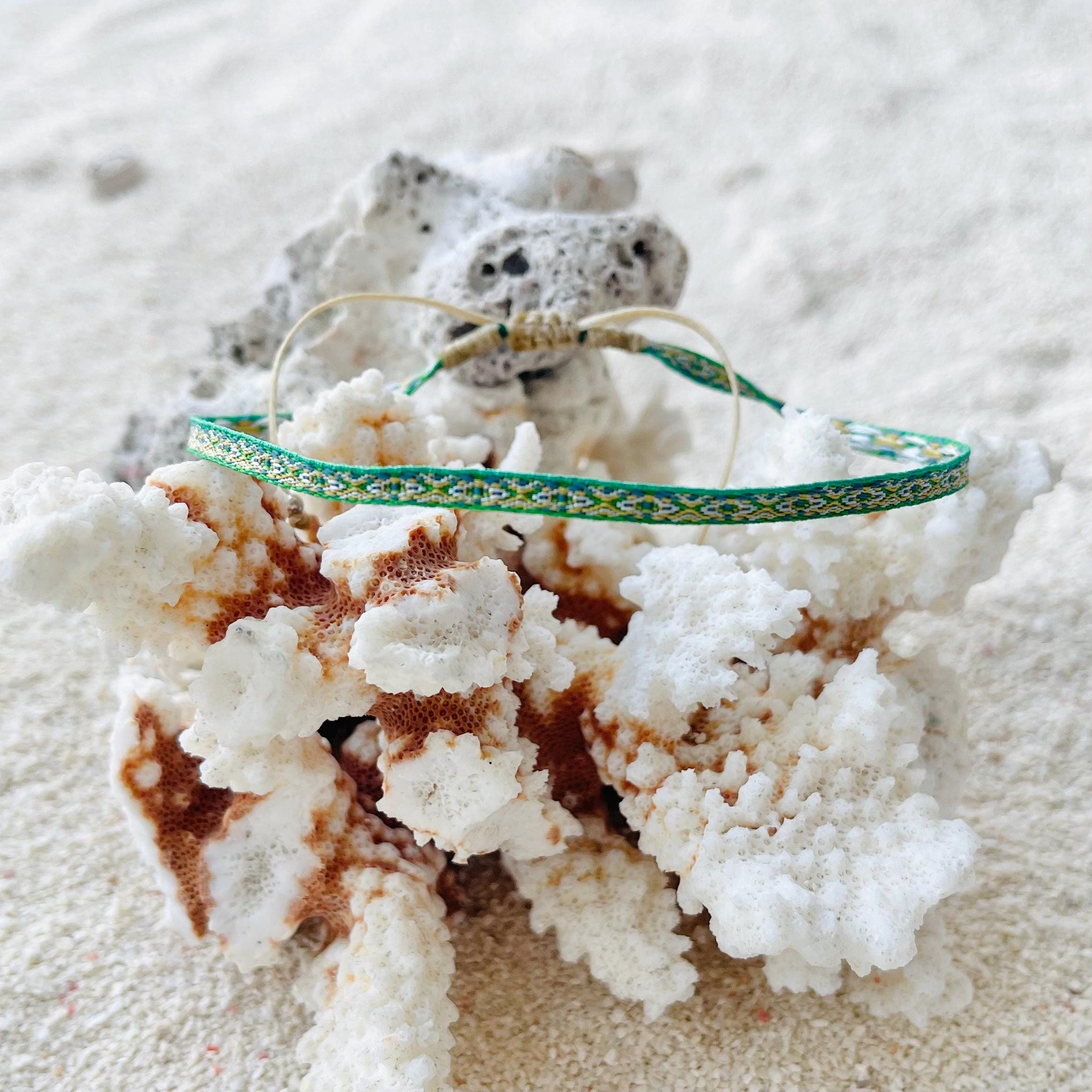 Minimal Woven Anklet Bracelet