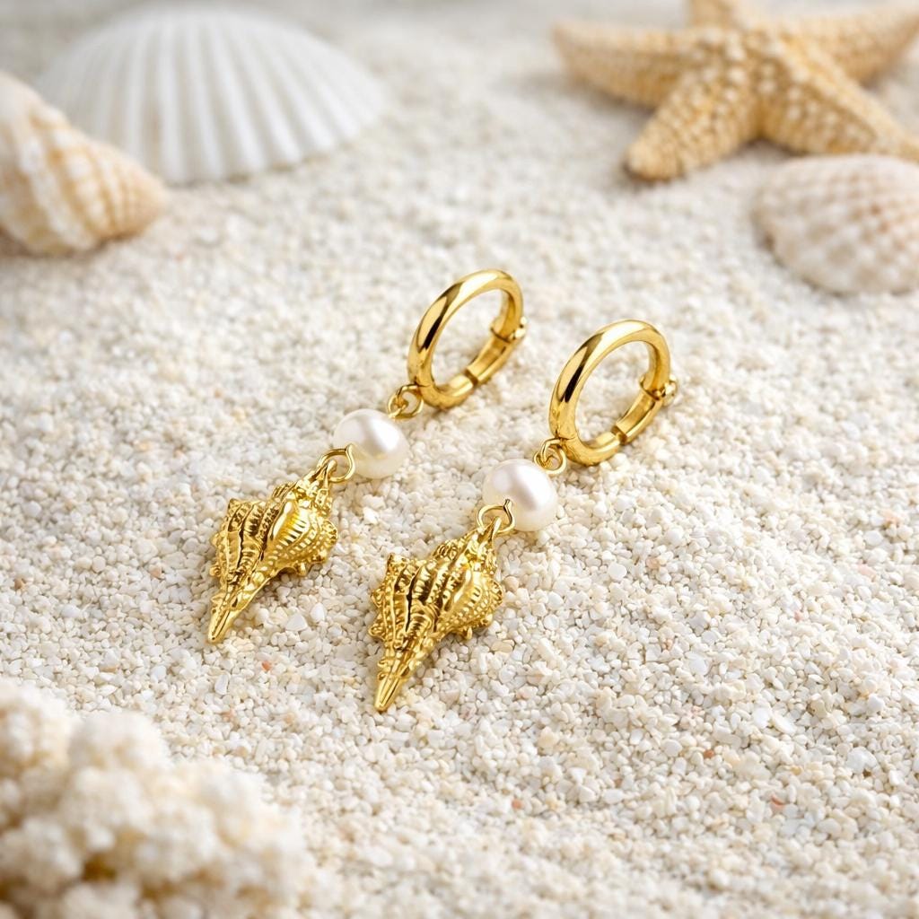 Shell Drop Earrings