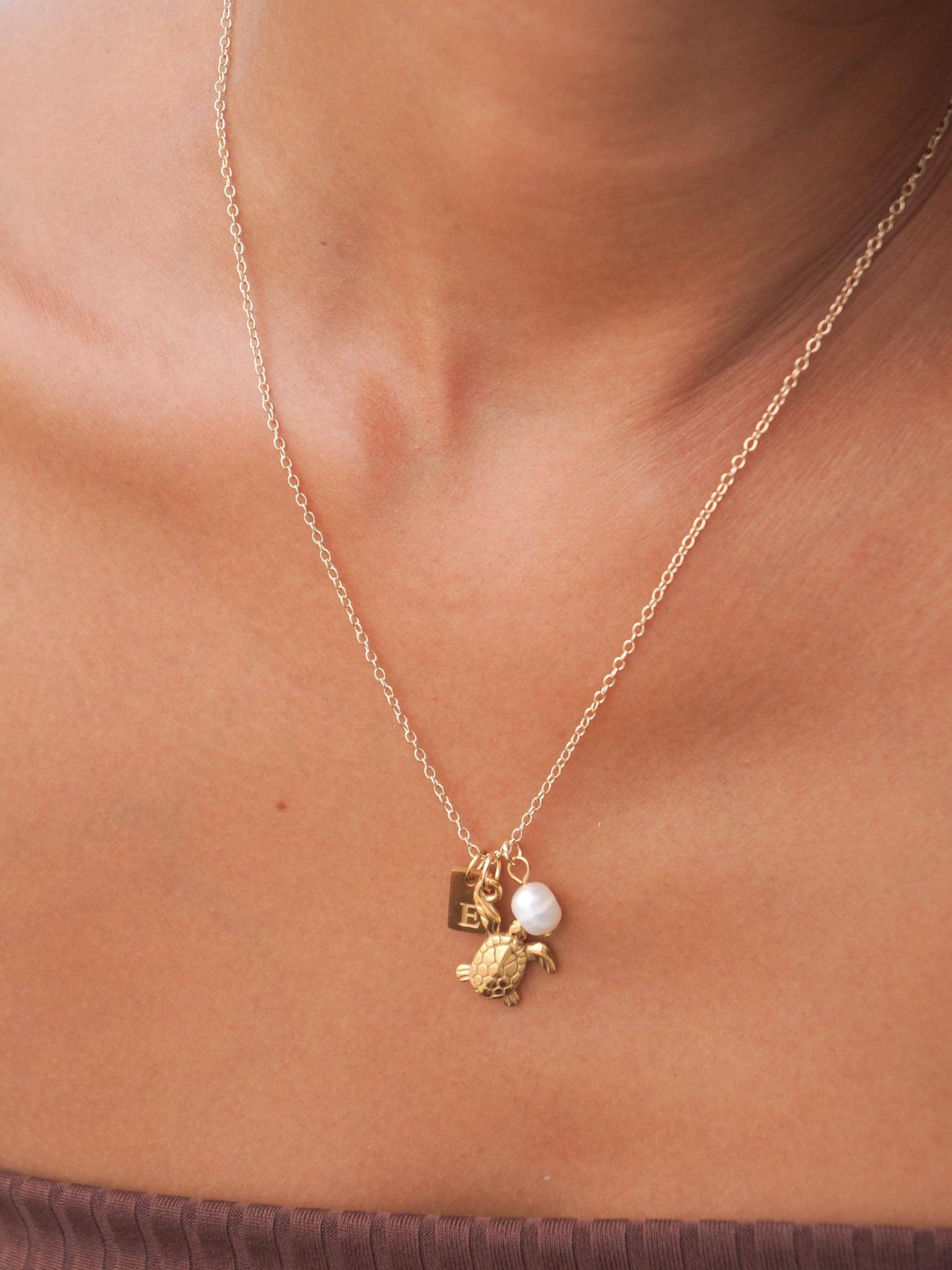 Sea Turtle Charm Necklace
