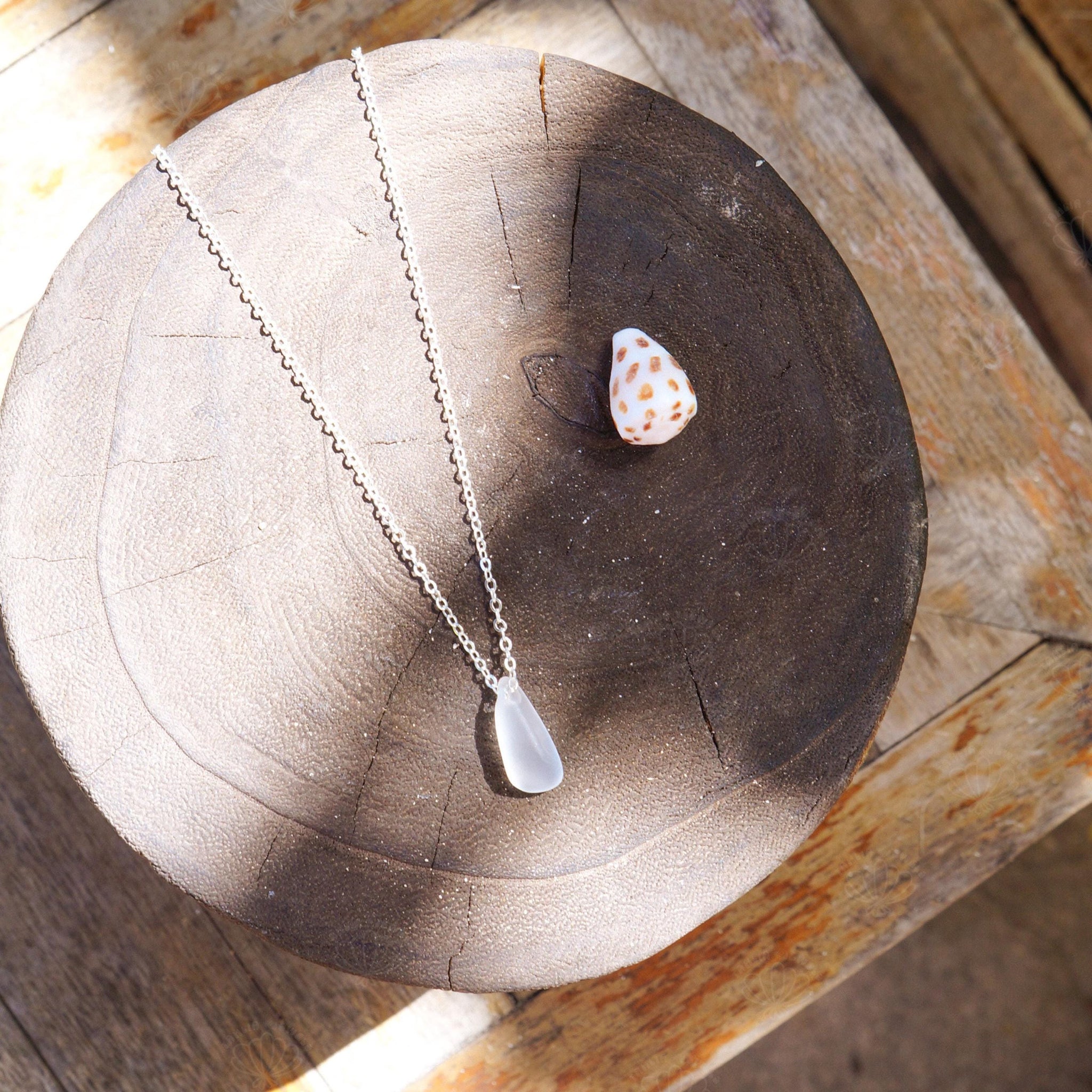 Sea Glass Drop Necklace