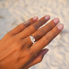 Handmade Sea Glass Ring, color options