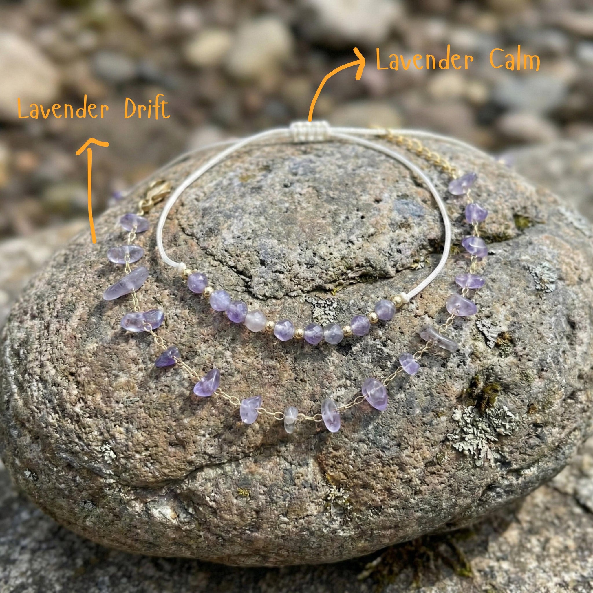 Amethyst Crystal Set Bracelets