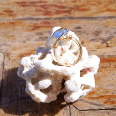 Handmade Sea Glass Ring - clasp, chain and finish detail (5)