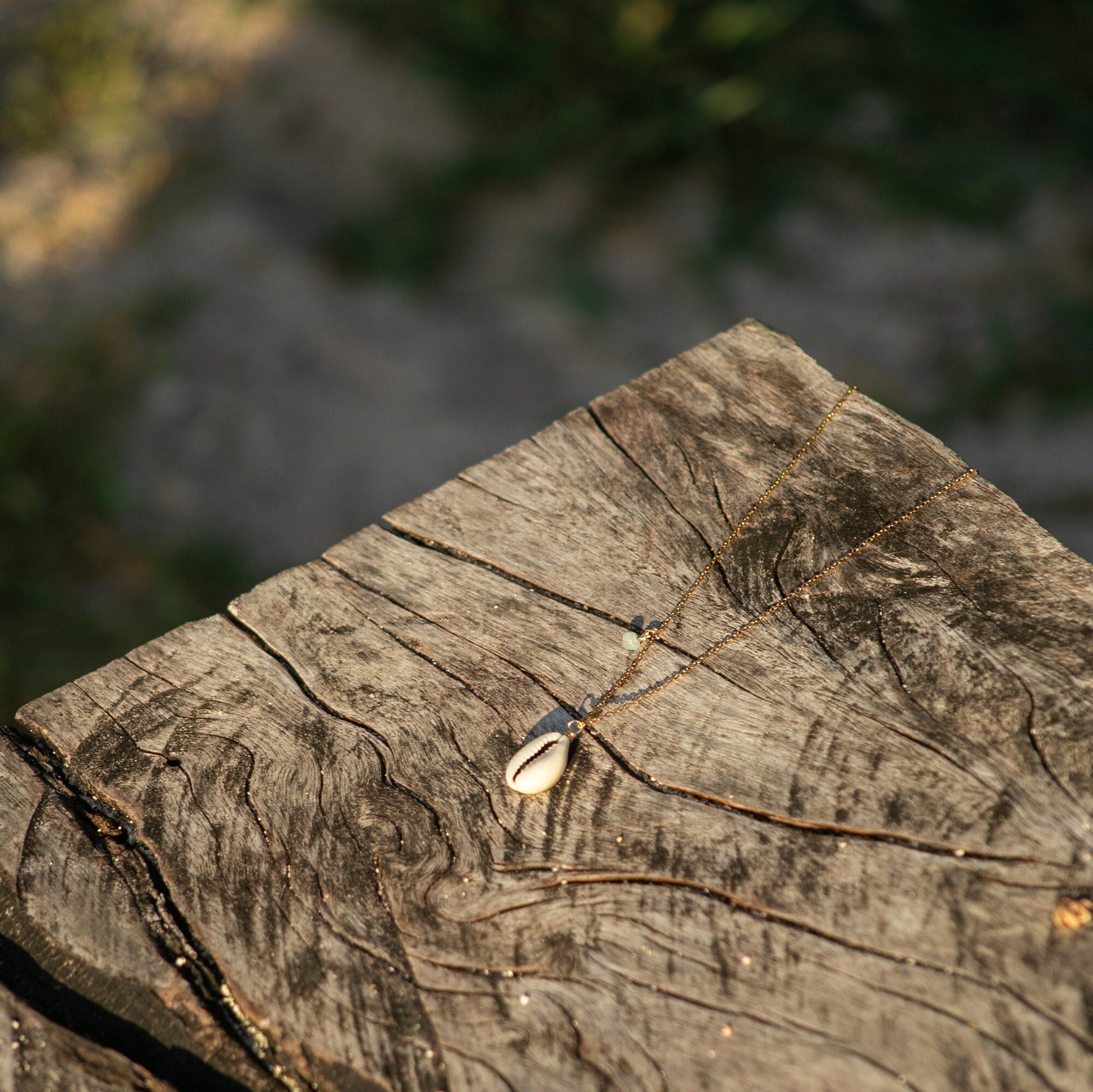 Birthstone Cowrie Shell Necklace