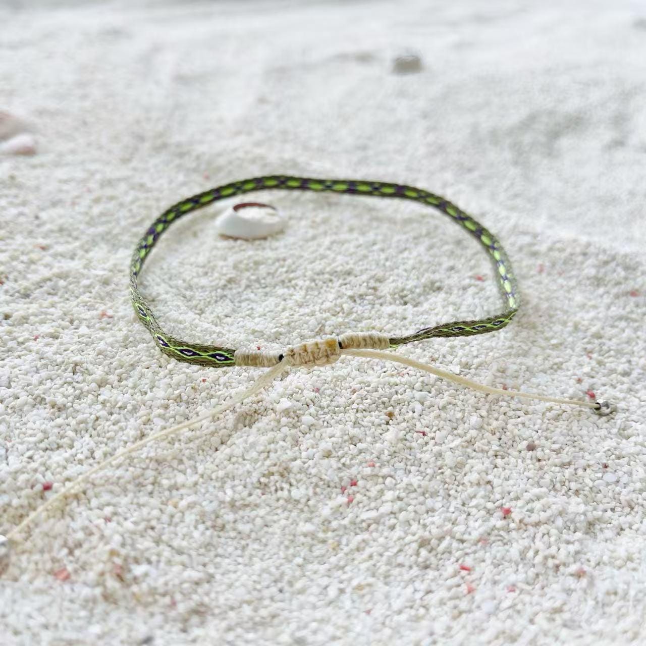 Minimal Woven Anklet Bracelet