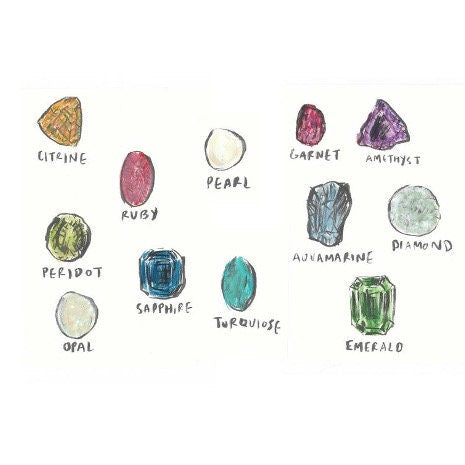 Birthstone Cowrie Shell Necklace