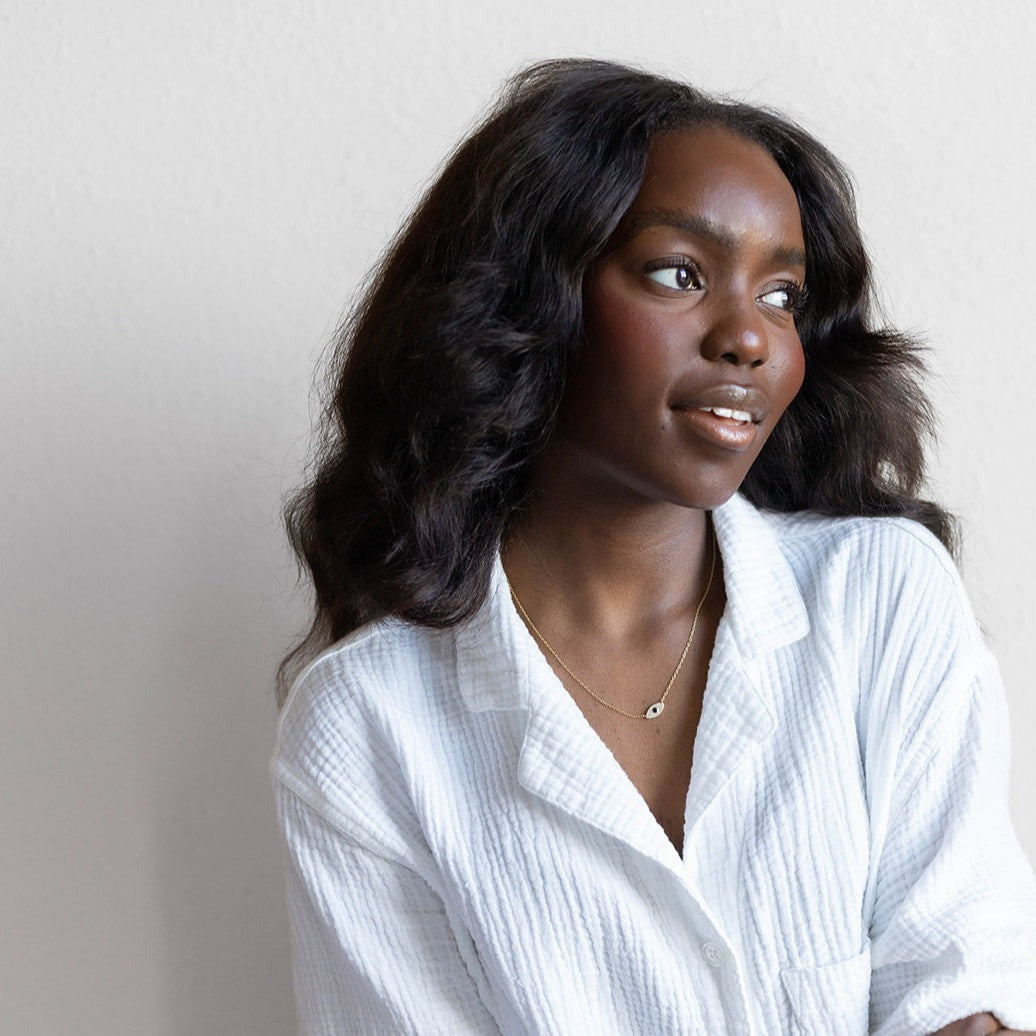 Gold Vermeil Evil Eye Necklace