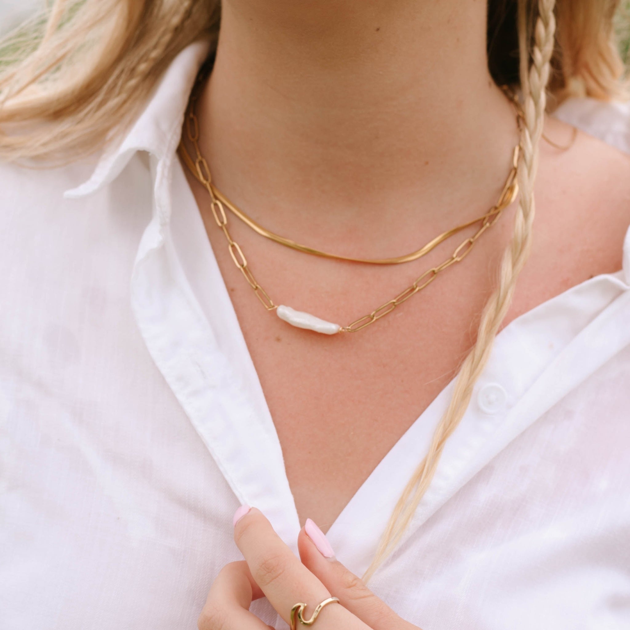Herringbone Chain Necklace