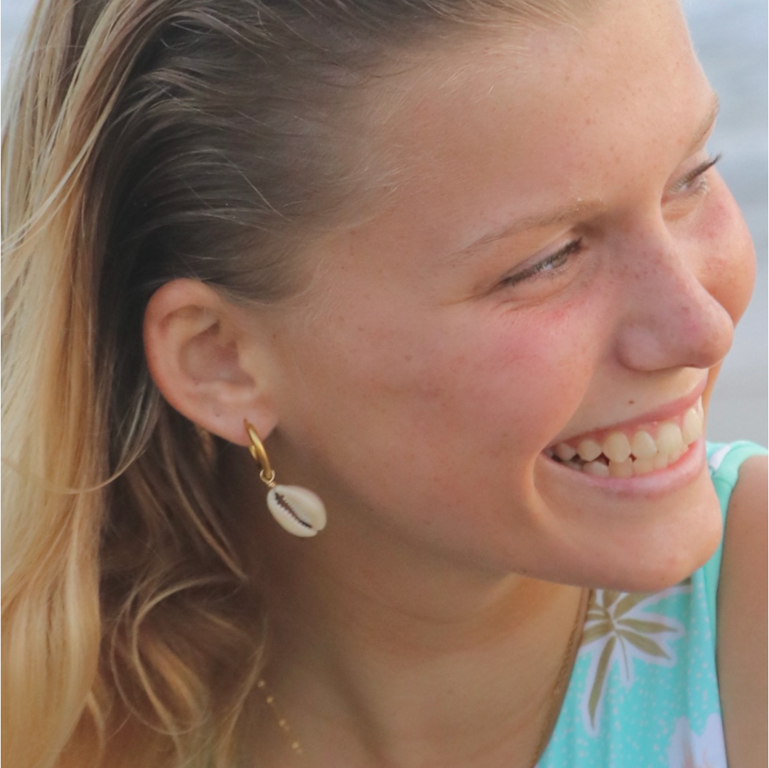 Cowrie sales shell hoops