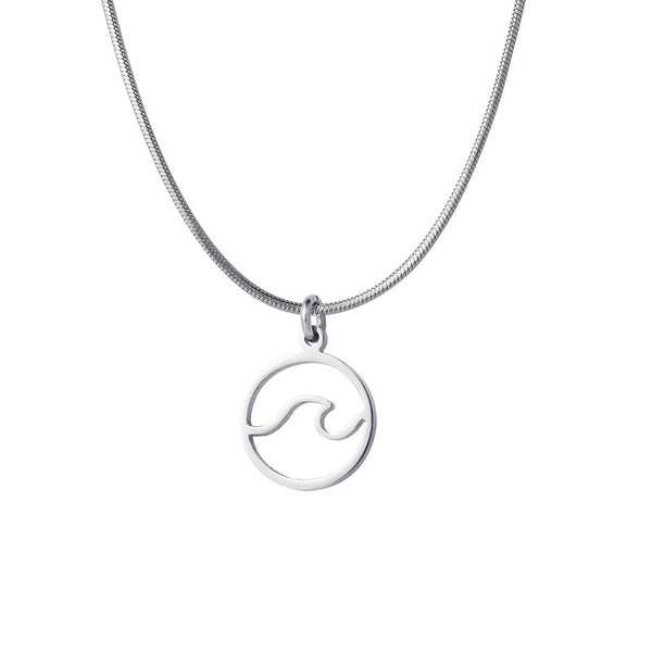 Wave Pendant Necklace