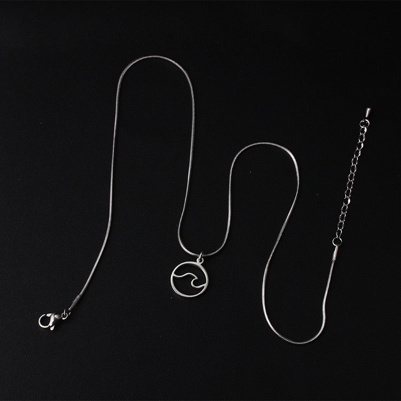 Wave Pendant Necklace