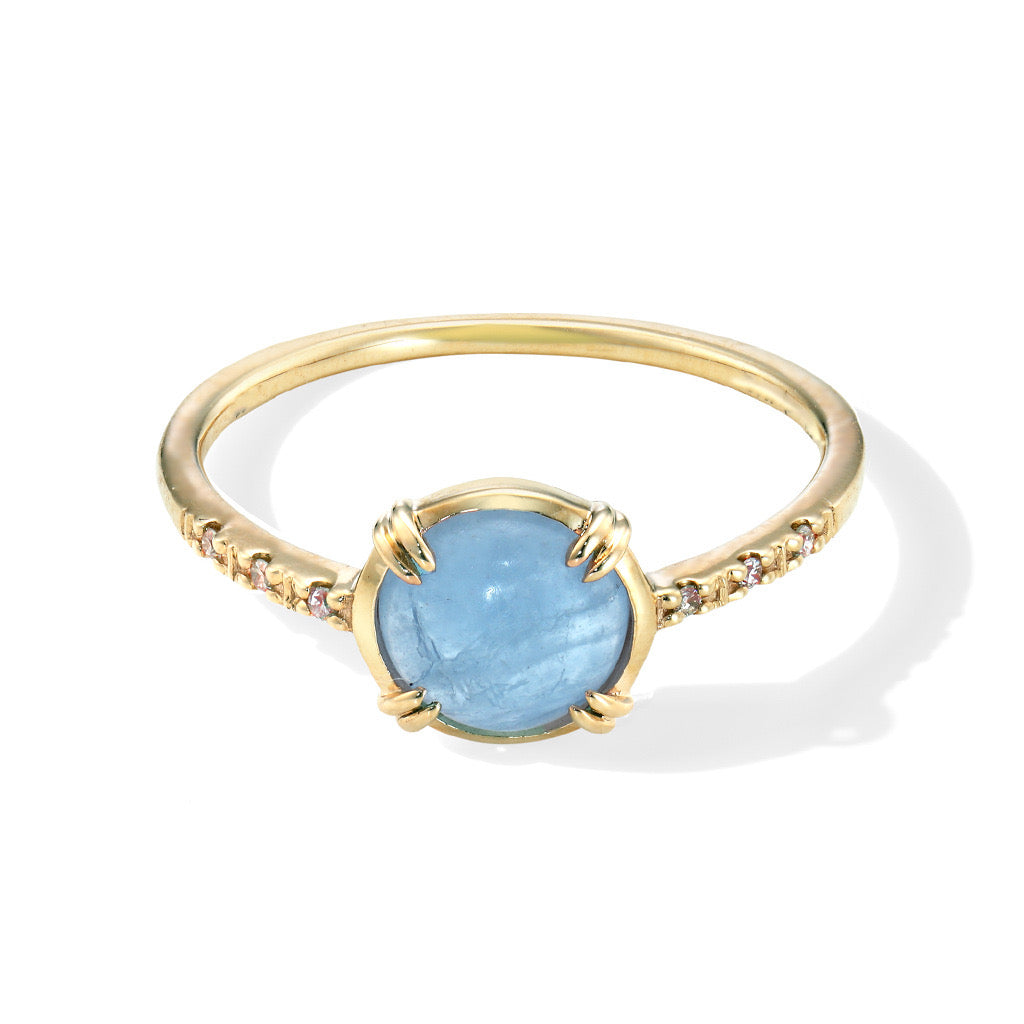 Gold Vermeil Onda Ring, detail view