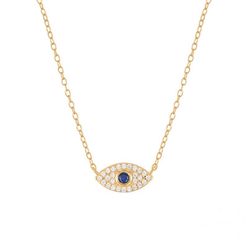 Gold Vermeil Evil Eye Necklace