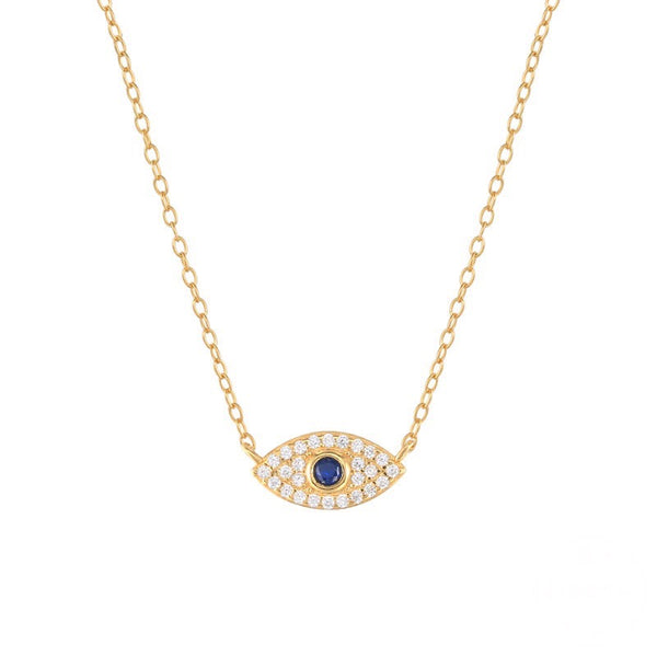 Gold Vermeil Evil Eye Necklace