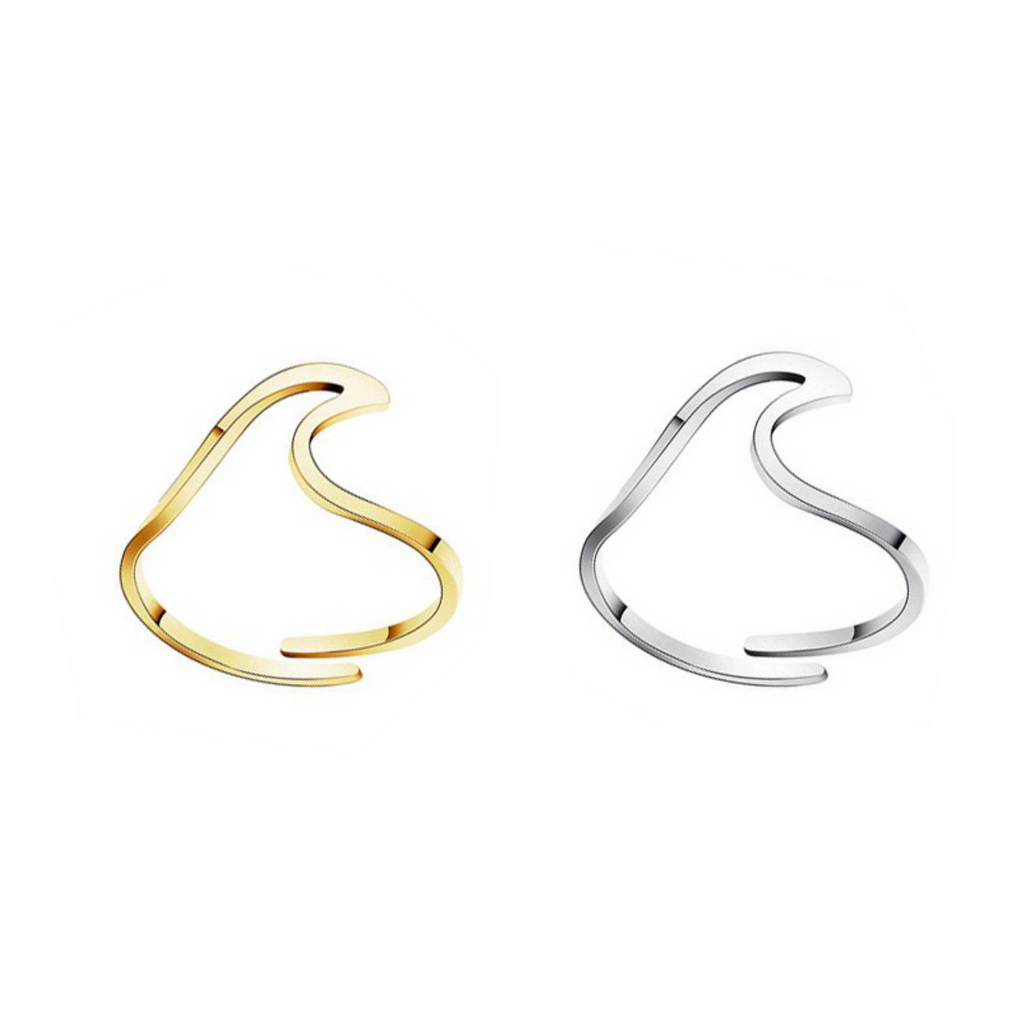 Wave Ring, worn view
